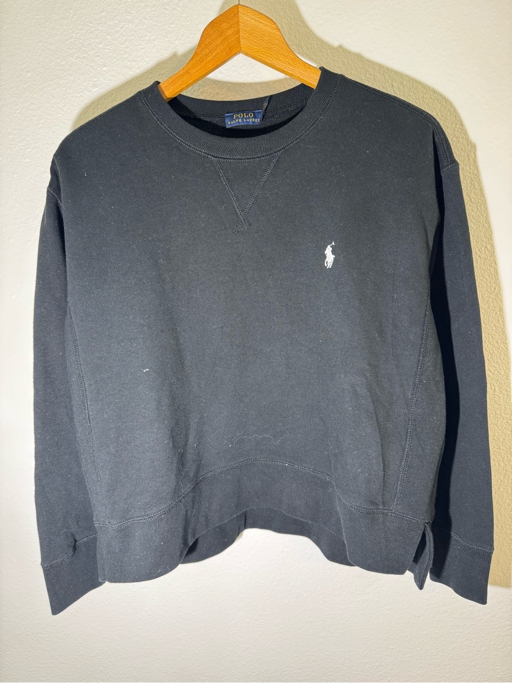 Women’s Polo by Ralph Lauren Black Crewneck Sweatshirt